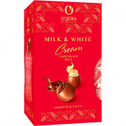 Конфеты "OZera_Milk & White Cream" 200г молочно-шоколад, начинка арт.ПН212