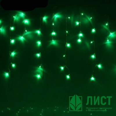 Гирлянда эл. Уличная занавес айсикл 2*0,6м 120л. Led цв.Зеленый (с.Провод) 8реж. Арт.187259 Гирлянда эл. Уличная занавес айсикл 2*0,6м 120л. Led цв.Зеленый (с.Провод) 8реж. Арт.187259