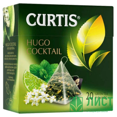Чай Curtis пирамидки 20пак. Hugo Cocktail лайм и мята Чай Curtis пирамидки 20пак. Hugo Cocktail лайм и мята