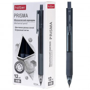 Карандаш механический 0,7мм Hatber Prisma с ластиком цвет ассорти арт.MP_085001 (Ст.12)