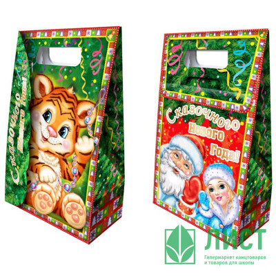 Коробка подарочная 0,5кг &quot;Тигренок&quot; 14*19,3см с клапаном Коробка подарочная 0,5кг "Тигренок" 14*19,3см с клапаном