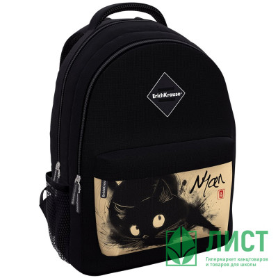 Рюкзак для девочек (ErichKrause) EasyLine Light Blur Cat черный 44x23x33 см арт.62820 Рюкзак для девочек (ErichKrause) EasyLine Light Blur Cat черный 44x23x33 см арт.62820