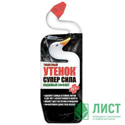 Чистящее средство  для сантехники ТУАЛЕТНЫЙ УТЕНОК 500мл Видимый эффект Чистящее средство  для сантехники ТУАЛЕТНЫЙ УТЕНОК 500мл Видимый эффект