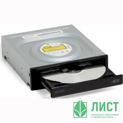 Оптический привод DVD-RW LG GH24NSD5, внутренний, SATA, черный Оптический привод DVD-RW LG GH24NSD5, внутренний, SATA, черный