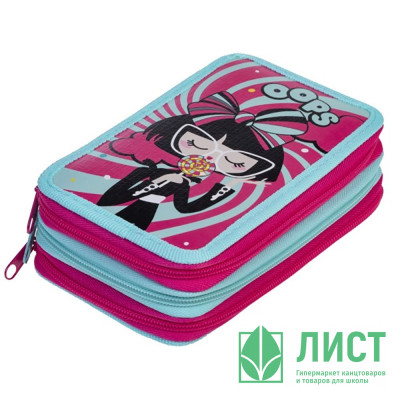 Пенал 3 отделения (Hatber) Sweets 190х110мм глянцевая ламинация арт.NPn_40102 Пенал 3 отделения (Hatber) Sweets 190х110мм глянцевая ламинация арт.NPn_40102