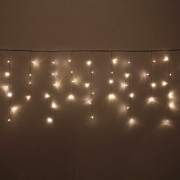 Гирлянда эл.д/улицы занавес Бахрома 5*0,4/0,6м 180LED "Мерцание" цв.т.белый (св.провод) арт.183-221