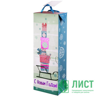 Пакет подарочный 12,5*34,5*8,3см бумажный арт.79937 Пакет подарочный 12,5*34,5*8,3см бумажный арт.79937