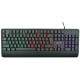 Клавиатура провод. Gembird KB-220L (USB,черный,104 клавиши,подсветка Rainbow,кабель1.5м,водооттал.поверхность)