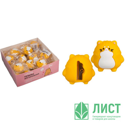 Точилка пластиковая (deVENTE) Fat Cat 1 отверстие покрытие Soft Touch арт.8031311 Точилка пластиковая (deVENTE) Fat Cat 1 отверстие покрытие Soft Touch арт.8031311