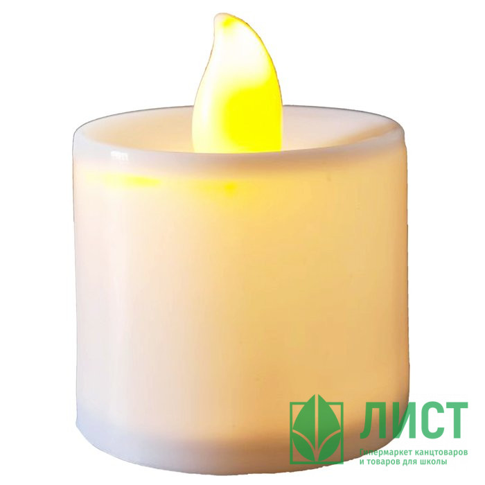 Свеча LED на батарейках  4,7*3,8см "Очаг" арт.87273