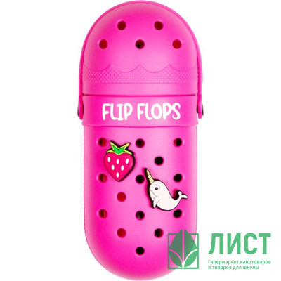 Пенал-тубус 1 отделение (deVente) Flip Flops ярко-розовый арт.7027211 Пенал-тубус 1 отделение (deVente) Flip Flops ярко-розовый арт.7027211