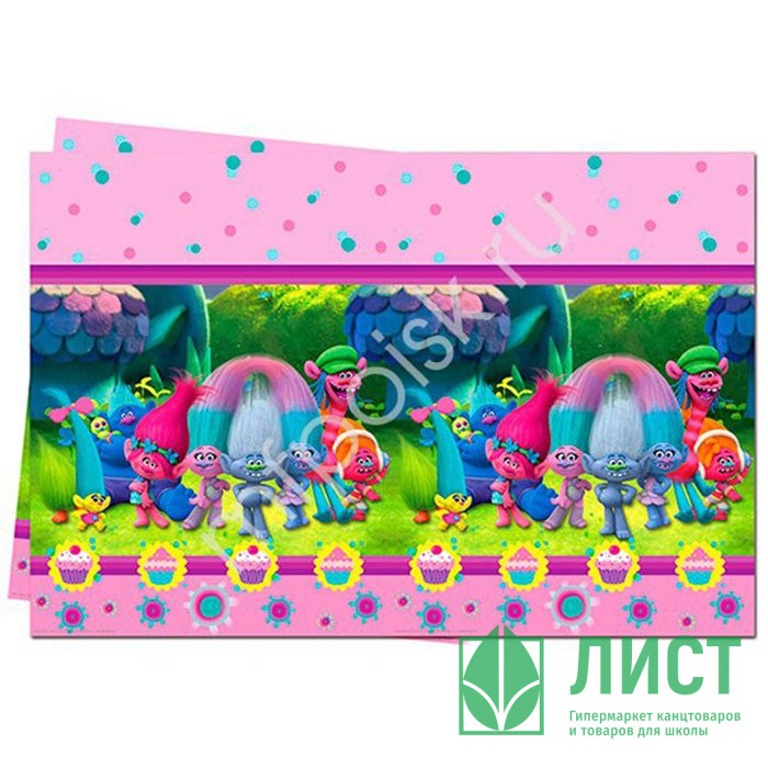 Скатерть Тролли 140см*180см арт.4870174