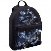 Рюкзак для девочек (ErichKrause) EasyLine Touch Glass Butterflies черный 39x13x29 см арт.63000