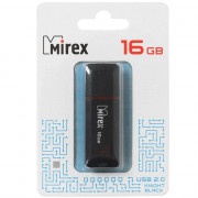 УЦЕНКА Флеш диск 16GB USB 2.0 Mirex Knight черный (повреждение упаковки)