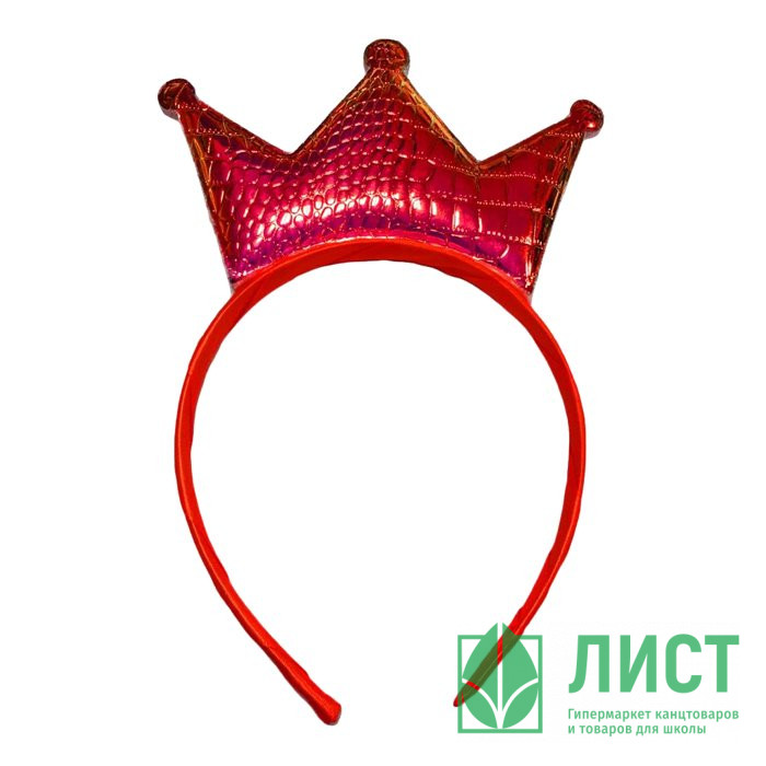 Ободок "Алая корона" 21*15см арт.80950