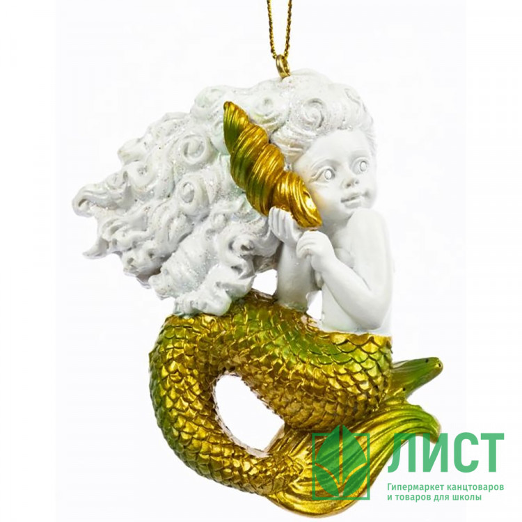 Украшение декор.подвеска фигурка "Русалочка" 08см арт.91489