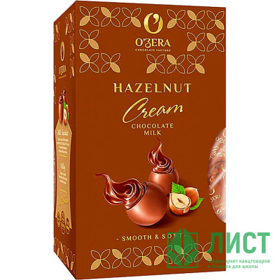 Конфеты &quot;OZera&quot; 200г молочный шоколад, крем из фундука арт.ПН216 Конфеты "OZera" 200г молочный шоколад, крем из фундука арт.ПН216