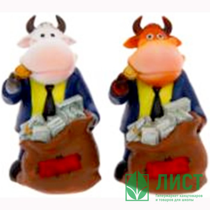 Копилка СГ "Бык" 11см в ассортименте арт.753764