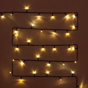 Гирлянда эл.д/улицы точечная 11м 120LED "Мерцание" цвет теплый белый (темный провод) арт.183-739