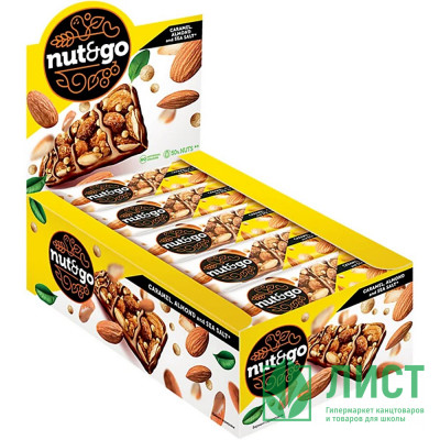 Батончик &quot;Nut and Go&quot; 34г Миндальный арт.ВК313 (Ст.18) Батончик "Nut and Go" 34г Миндальный арт.ВК313 (Ст.18)