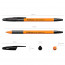 Ручка шариковая не прозрачный корпус резиновый упор (ErichKrause) R-301 Orange черный, 0,7мм арт.39533 (Ст.50) - 