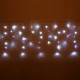 Гирлянда эл.д/улицы занавес Бахрома 3*0,4/0,6м 100LED "Мерцание" цв.белый (св.провод) 1реж IP-54 арт.183-289