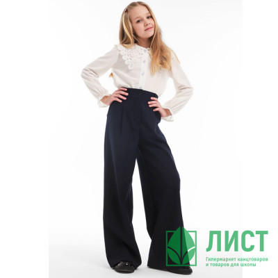 Брюки для девочки (MODERNFECI) артикул W501-B39 размер 36/140-44/170 цвет темно-синий Брюки для девочки (MODERNFECI) артикул W501-B39 размер 36/140-44/170 цвет темно-синий
