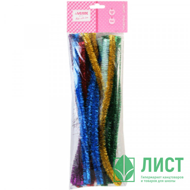 Проволока пушистая Шенил в наборе 30 штук (deVENTE) 1,5х30см ассорти блестящая арт.8000095