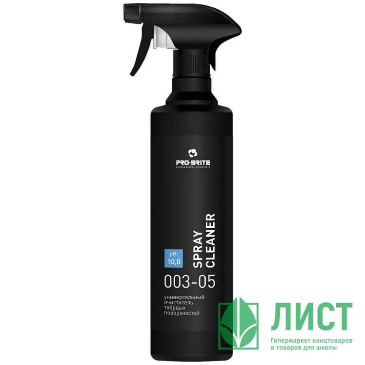 ч/с для твёрдых поверхностей, оргтехники, мониторов Pro-Brite Spray Cleaner Professional 500мл курок арт.003-05 (Ст.12)