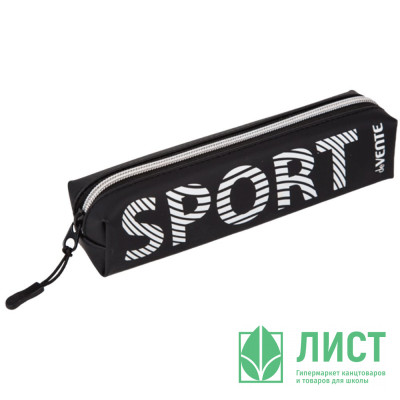 Пенал-косметичка 1 отделение силикон (deVente) Sport 200х40х40 мм черный арт.7029453 Пенал-косметичка 1 отделение силикон (deVente) Sport 200х40х40 мм черный арт.7029453