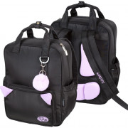 Рюкзак для девочек deVENTE Пушистые уши. Енот (Fluffy Ears. Raccoon) 39х32х14 см арт.7033607