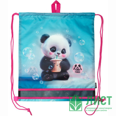 Сумка для сменной обуви 1 отделение (deVENTE) Yummy Panda 40х47 см арт.7040545 Сумка для сменной обуви 1 отделение (deVENTE) Yummy Panda 40х47 см арт.7040545