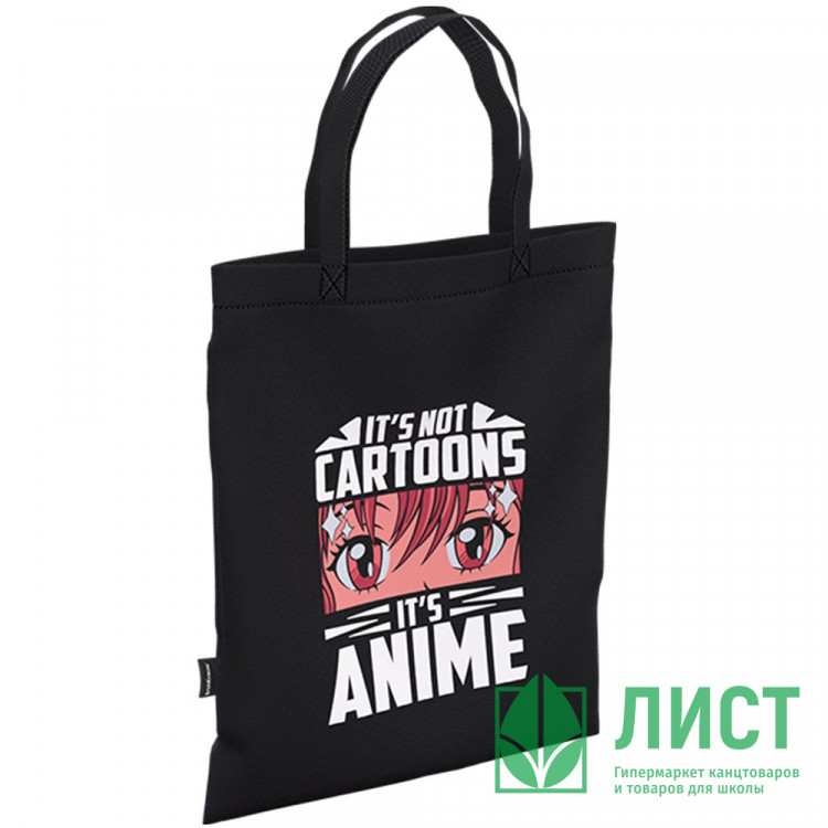 Сумка шопер (ErichKrause) It`s Anime черный 40x32 см арт.60396