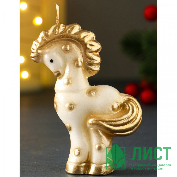 Свеча фигурная 8,2*06*2,5см "Лошадка" арт.10920563