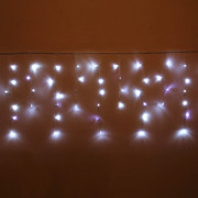 Гирлянда эл.д/улицы занавес Бахрома 5*0,4/0,6м 180LED "Мерцание" цв.белый (св.провод) арт.183-171