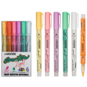 Маркеры для скетчинга акриловые (deVENTE) HOBBY CREATIVE Ligh 6 цветов пастельные цвета пулевидный наконечник пластиковая упаковка арт 5044304