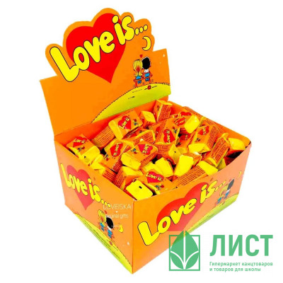 Жев. резинка LOVE IS 4,2гр апельсин/ананас (Ст.100/20) Жев. резинка LOVE IS 4,2гр апельсин/ананас (Ст.100/20)