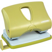 Дырокол (20л) deVENTE пластиковый с линейкой sigNATURE оливковый арт.4020514