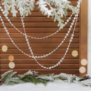 Украшение декоративное "Бусы" 200см "Хрустальная льдинка прозрачн. арт.259-230