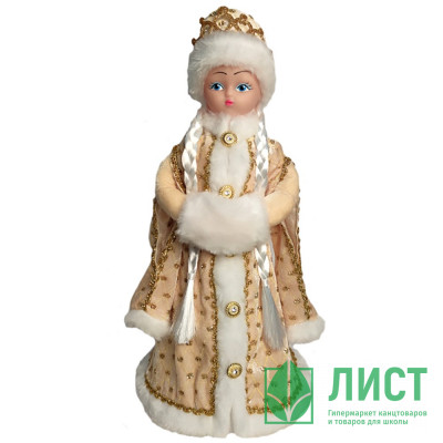 Игрушка декор. &quot;Снегурочка Царская&quot; золотая 44см п/у арт.СН-2104 Игрушка декор. "Снегурочка Царская" золотая 44см п/у арт.СН-2104