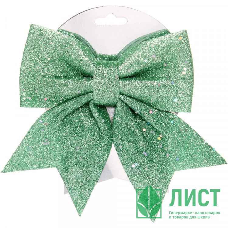 Украшение декоративное "Бант" 15*20см "Шик" цв.мятный арт.185-0849