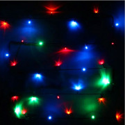Гирлянда эл.д/дома точечная 7,5м 80LED цв.мульти (зеленый провод) 8реж IP-20 арт.183-816