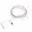 Гирлянда электрическая для дома фигурная 1,5м 18LED "Сверкающие хрусталики" цвет розовый (на батарейках) арт.183-0002 - 