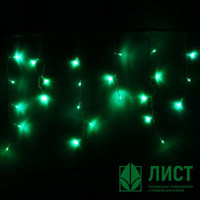 Гирлянда электрическая для дома занавес Бахрома 3*0,3/0,5м 120LEDцвет зеленый (светлый провод) 8режимов арт.183-378 Гирлянда электрическая для дома занавес Бахрома 3*0,3/0,5м 120LEDцвет зеленый (светлый провод) 8режимов арт.183-378