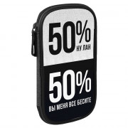 Пенал 1 отделение овальный Феникс Фразы с характером 200х110х20мм арт.68934