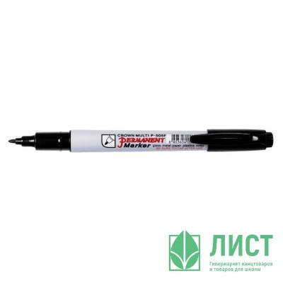 Маркер перманентный Crown MULTI MARKER круглый 1мм черный арт.Р-505F (Ст.12) Маркер перманентный Crown MULTI MARKER круглый 1мм черный арт.Р-505F (Ст.12)