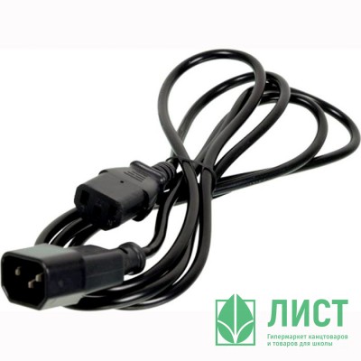 Кабель-удлинитель питания NINGBO AN23-1008, IEC C13 - IEC C14, 1.8м, черный Кабель-удлинитель питания NINGBO AN23-1008, IEC C13 - IEC C14, 1.8м, черный