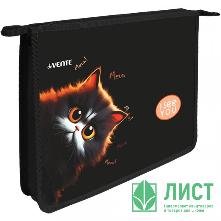 Папка школьная для тетрадей А4 на молнии (deVENTE) I See Youс арт.8056589