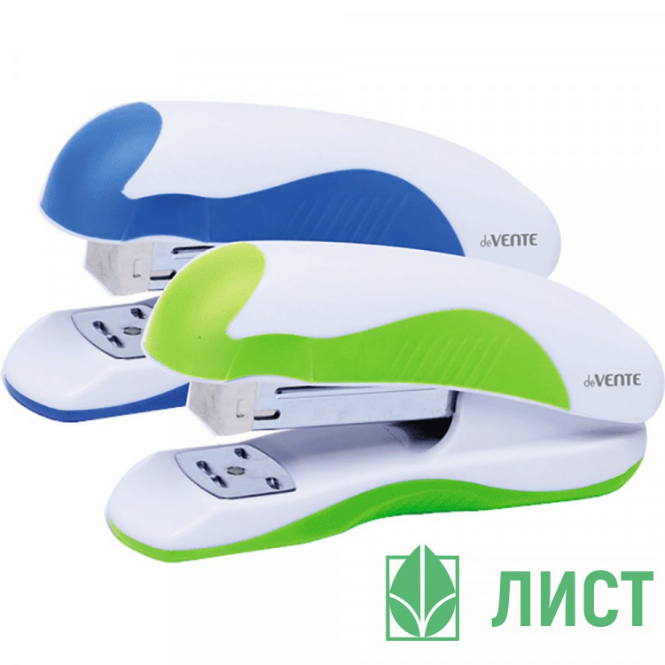 Степлер №24/6&26/6 (20л) пластиковый с каучуковой вставкой deVENTE Колор (Color) арт.4142800 (Ст.)