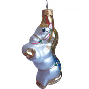 Фигурка на ёлку стекло 10см "Лошадь 4" без уп. арт.ФУ-72/4